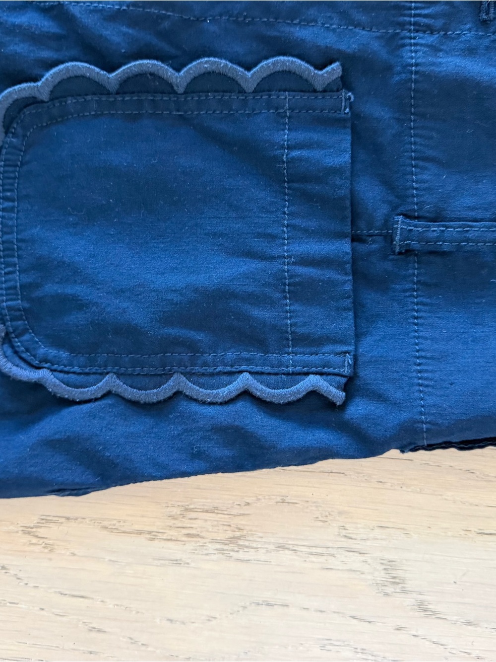 Maeve Colette Scallop High-Rise Wide-Leg Pants in Magic Fabric Size 29 - Picture 5 of 8
